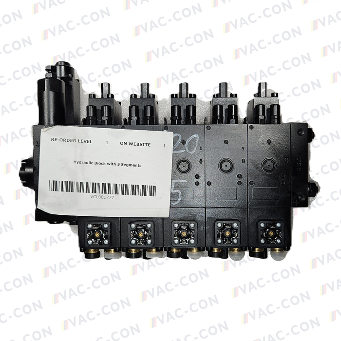 MTS Genuine Hydraulic Block with 5 Segments - VAC-CON Ltd