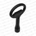 Key for insert square 7, Zinc die black powder-coated - VAC-CON Ltd