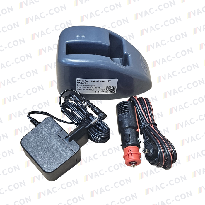 Gross Funk® battery charger for 12V battery 100-230 VAC / 12 – 24 VDC VAC / VDC 04.757.1 - VAC-CON Ltd