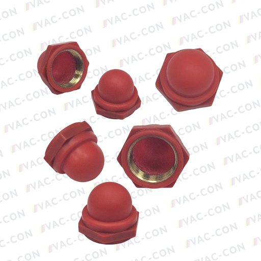 Gross Funk® 12mm Push button rubber cap RED / RED 70.108.1 - VAC-CON Ltd