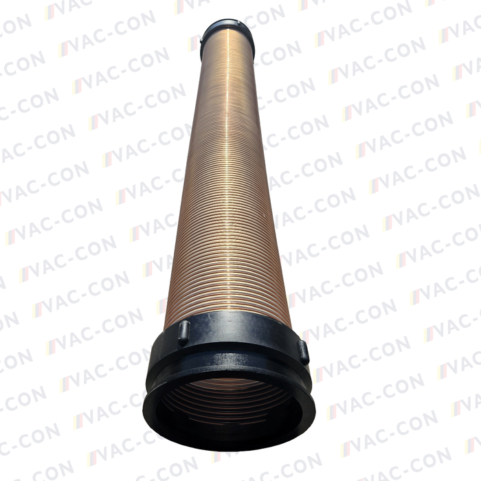 Heavy-duty 2 metre polyurethane flexible extension pipes c/w moulded-on collar connectors