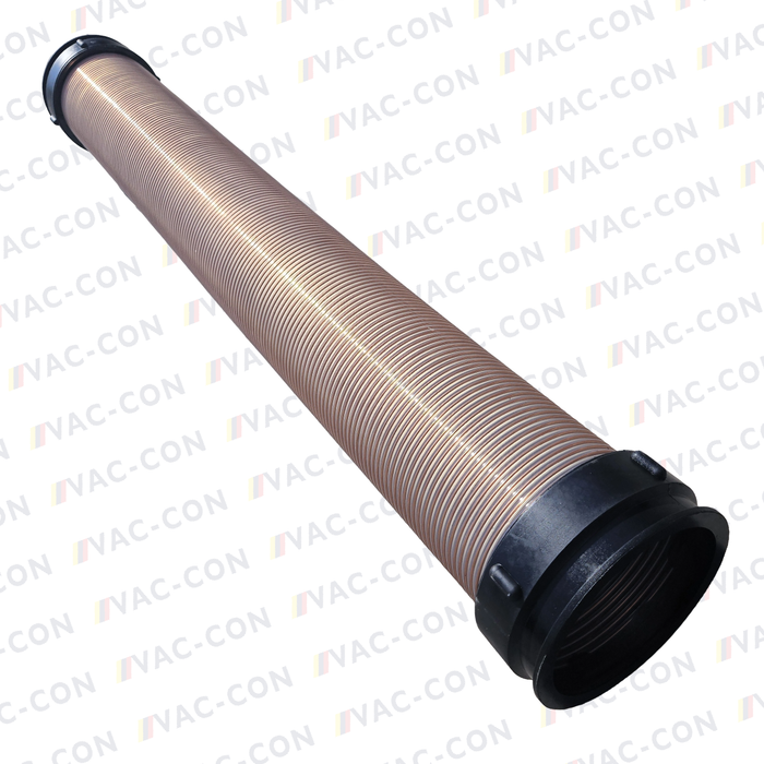 Heavy-duty 2 metre polyurethane flexible extension pipes c/w moulded-on collar connectors