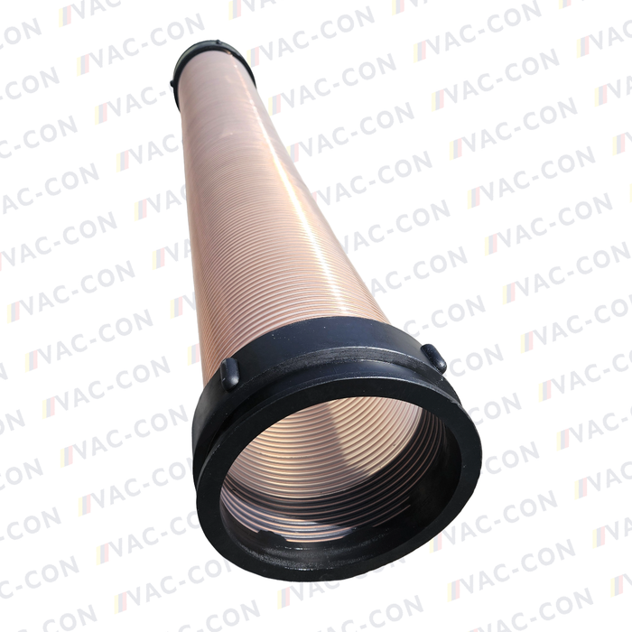 Heavy-duty 2 metre polyurethane flexible extension pipes c/w moulded-on collar connectors