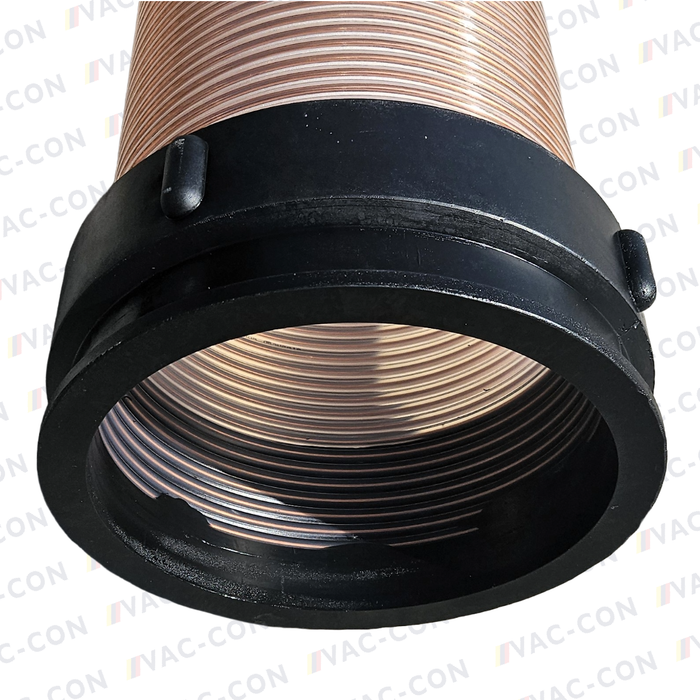 Heavy-duty 2 metre polyurethane flexible extension pipes c/w moulded-on collar connectors