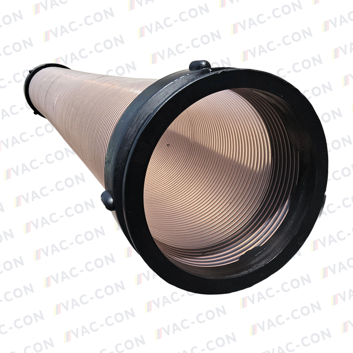 Heavy-duty 2 metre polyurethane flexible extension pipes c/w moulded-on collar connectors