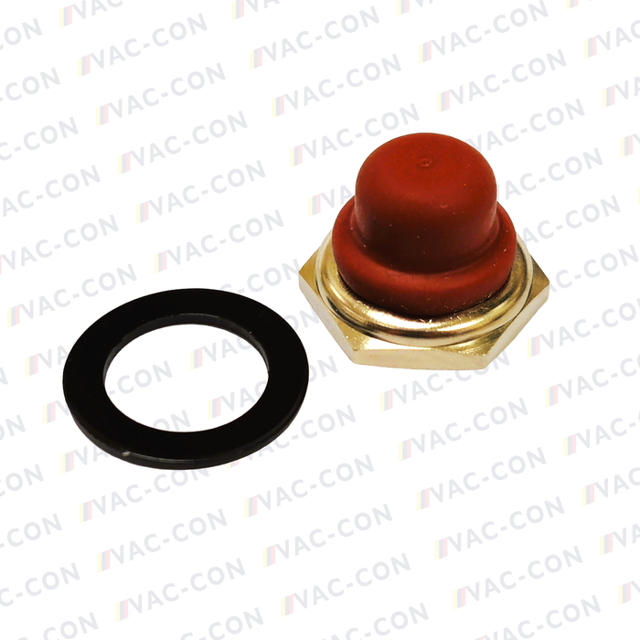 Gross Funk® 12mm Push button rubber cap RED 70.108.4