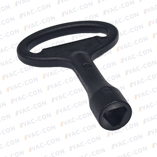 Key for insert triangular 8, Zinc die black powder-coated - VAC-CON Ltd