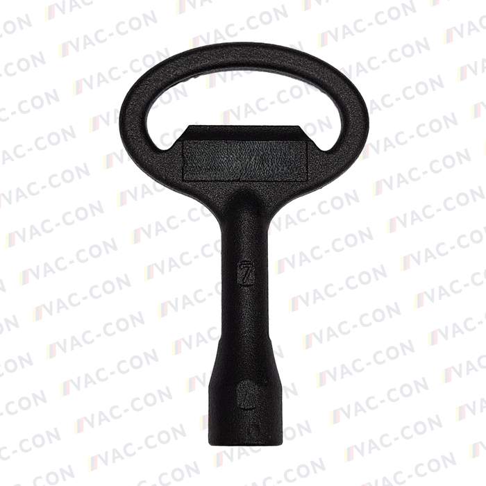 Key for insert square 7, Zinc die black powder-coated - VAC-CON Ltd
