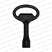 Key for insert square 7, Zinc die black powder-coated - VAC-CON Ltd