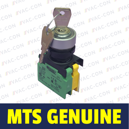 MTS Genuine Key Switch for Driver's Cab M22-WS - 2 Positions - VAC-CON Ltd