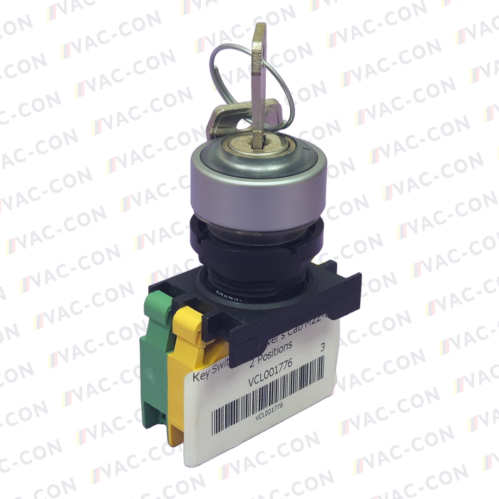 MTS Genuine Key Switch for Driver's Cab M22-WS - 2 Positions - VAC-CON Ltd