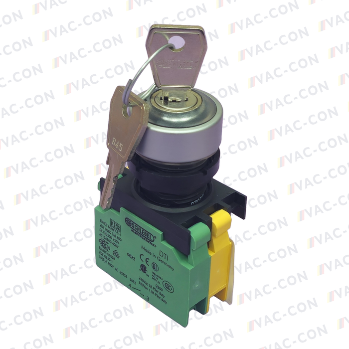 MTS Genuine Key Switch for Driver's Cab M22-WS - 2 Positions - VAC-CON Ltd