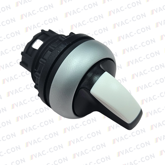 2 Position Selector Switch Head, 22mm Cutout, Black Handle IP66