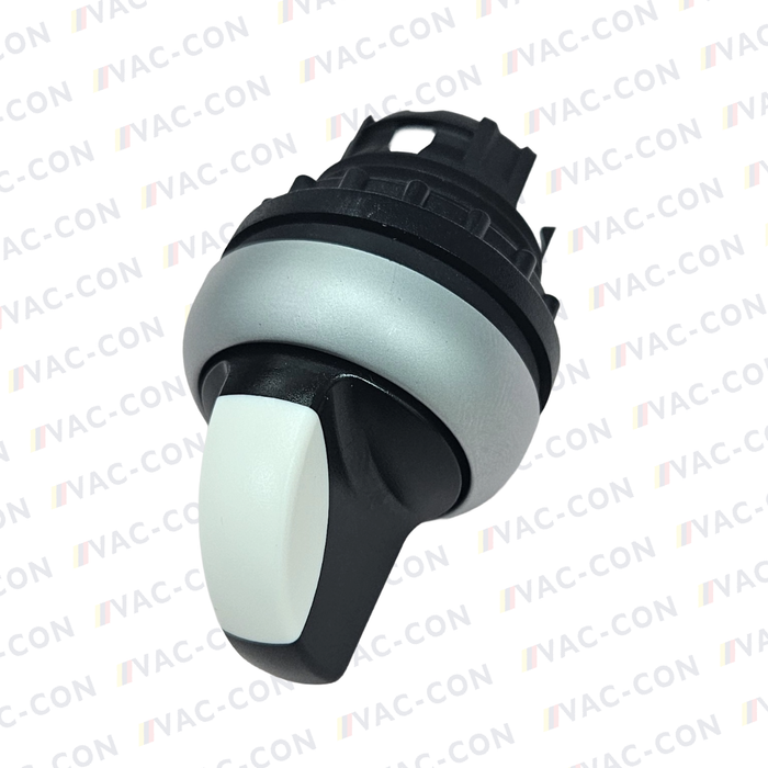 2 Position Selector Switch Head, 22mm Cutout, Black Handle IP66