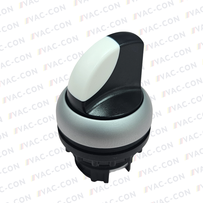 2 Position Selector Switch Head, 22mm Cutout, Black Handle IP66