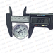 Flat instrument glass stainless steel gauge A52.040/S, 0...120°C M8 x 1.25 - VAC-CON Ltd