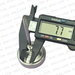 Flat instrument glass stainless steel gauge A52.040/S, 0...120°C M8 x 1.25 - VAC-CON Ltd