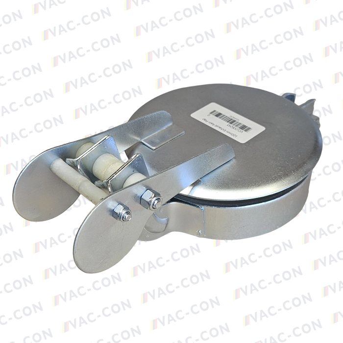 120mm Exhaust Rain Flap Cover Silver - VAC-CON Ltd