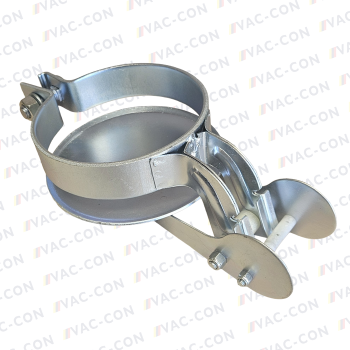 120mm Exhaust Rain Flap Cover Silver - VAC-CON Ltd