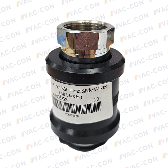 3/4 Inch BSP Slide Valve for air lances - VAC-CON Ltd