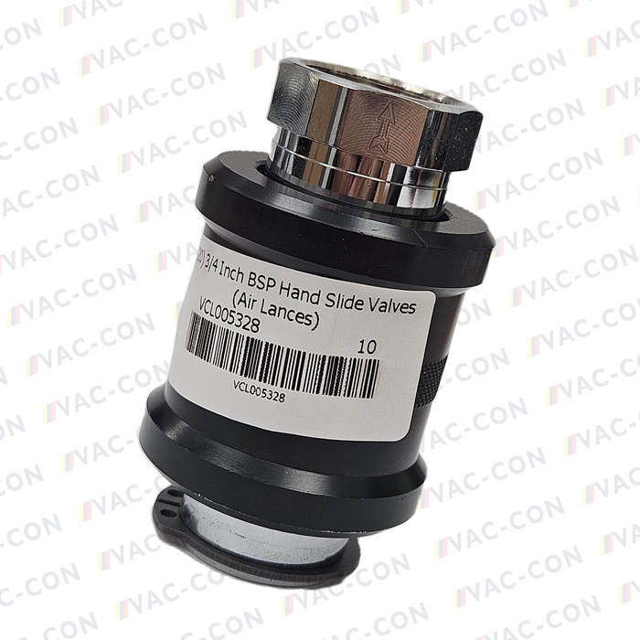3/4 Inch BSP Slide Valve for air lances - VAC-CON Ltd