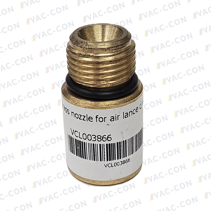 Brass nozzle replacement for air lance SKU VCL000610 comes with rubber O ring