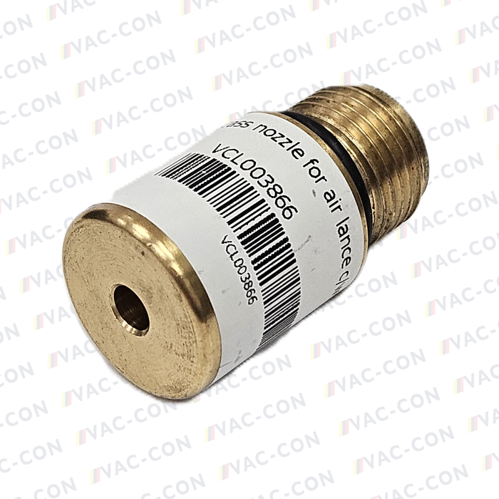Brass nozzle replacement for air lance SKU VCL000610 comes with rubber O ring