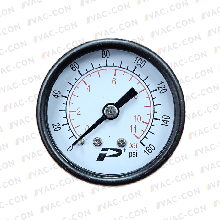 40MM PRESSURE GAUGE 11 bar Rear Entry