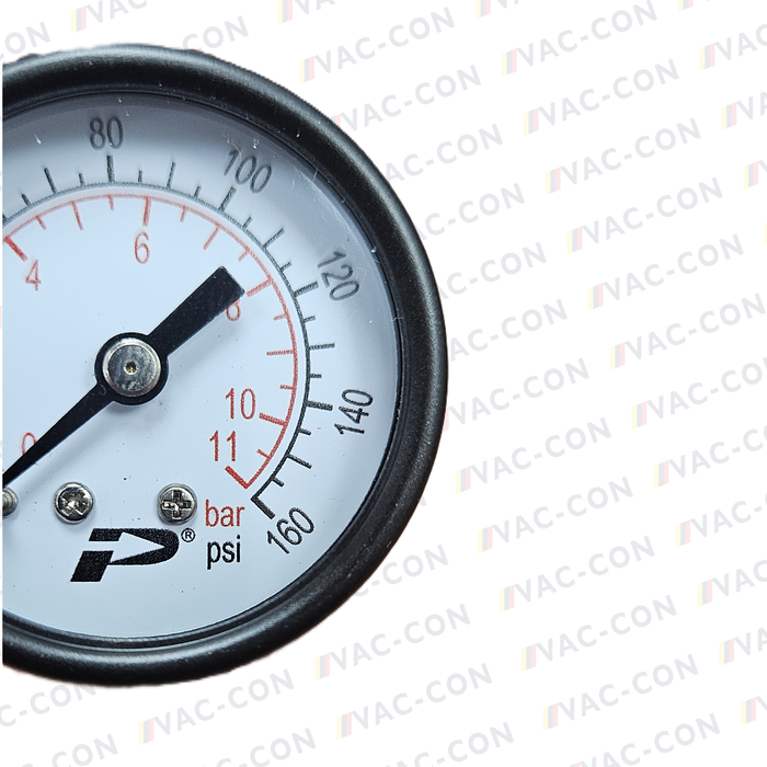 40MM PRESSURE GAUGE 11 bar Rear Entry