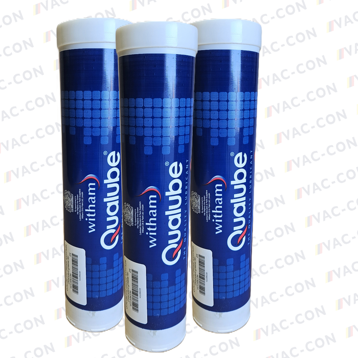 QUALUBE EP2 GREASE 400g tube -20°C to +140°C Standard grease for use on arms, skips & lids (each) - VAC-CON Ltd