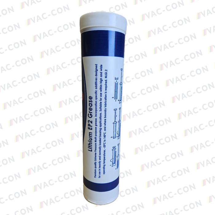QUALUBE EP2 GREASE 400g tube -20°C to +140°C Standard grease for use on arms, skips & lids (each) - VAC-CON Ltd