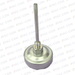 Flat instrument glass stainless steel gauge A52.040/S, 0...120°C M8 x 1.25 - VAC-CON Ltd