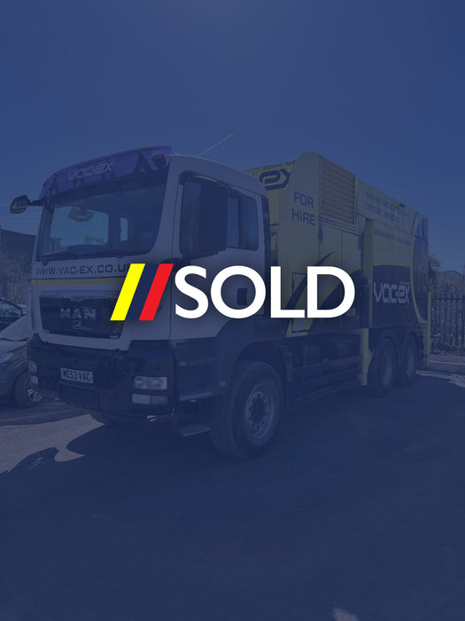 Used LHD 2008 MAN 6x4 with MTS Dino 8 Twin Fan Suction Excavation Unit